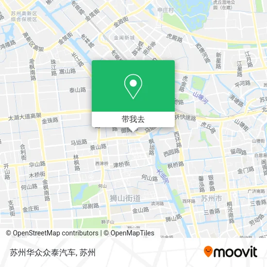 苏州华众众泰汽车地图