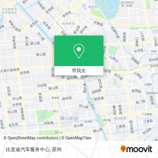 比亚迪汽车服务中心地图