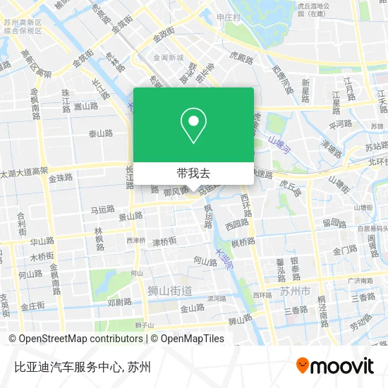 比亚迪汽车服务中心地图
