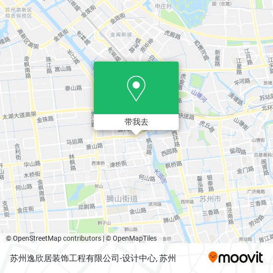 苏州逸欣居装饰工程有限公司-设计中心地图