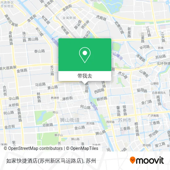 如家快捷酒店(苏州新区马运路店)地图