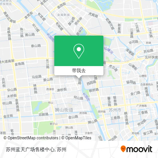 苏州蓝天广场售楼中心地图