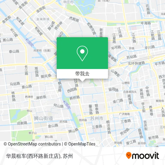 华晨租车(西环路新庄店)地图