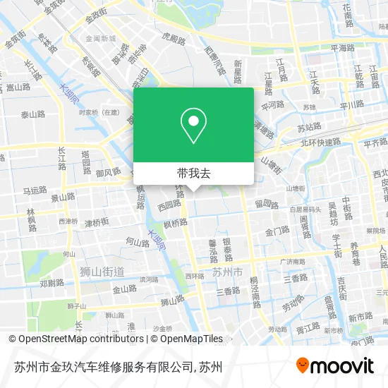 苏州市金玖汽车维修服务有限公司地图