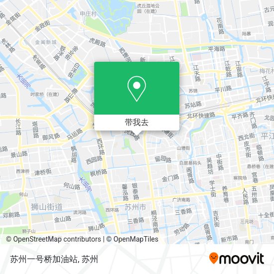 苏州一号桥加油站地图
