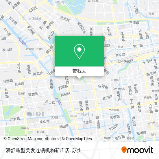 潘舒造型美发连锁机构新庄店地图