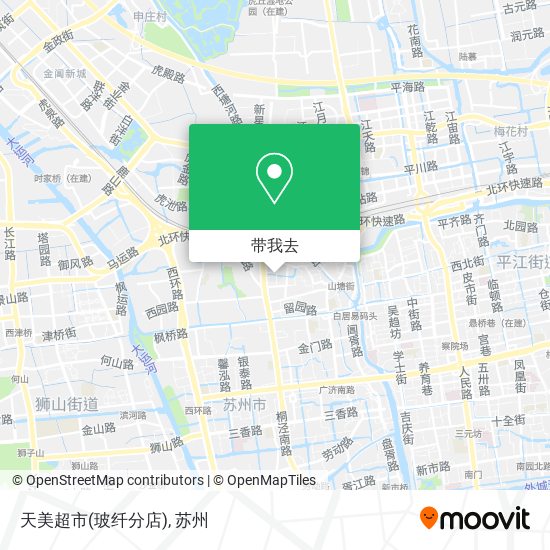 天美超市(玻纤分店)地图