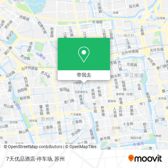 7天优品酒店-停车场地图