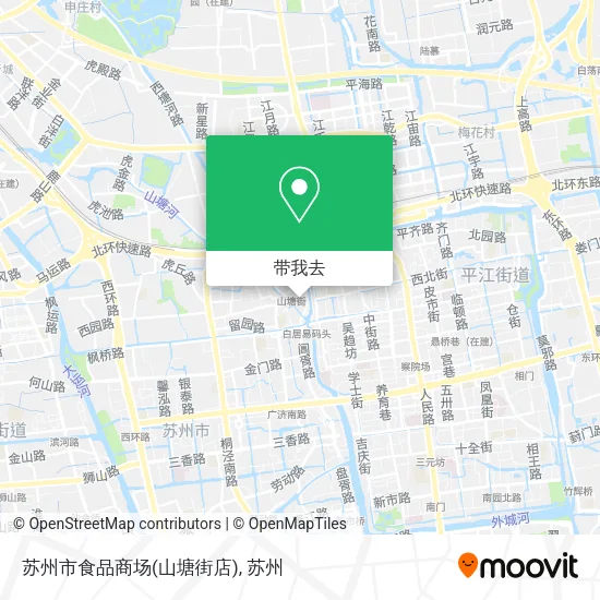 苏州市食品商场(山塘街店)地图