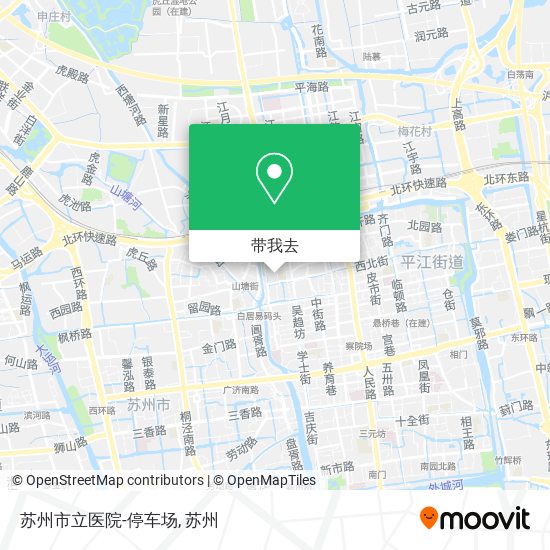 苏州市立医院-停车场地图