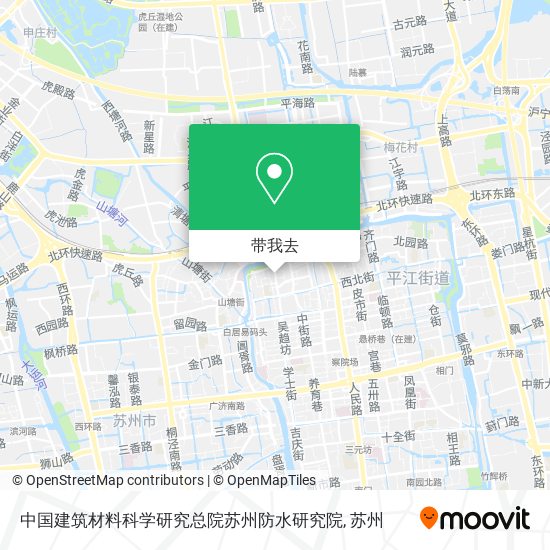 中国建筑材料科学研究总院苏州防水研究院地图