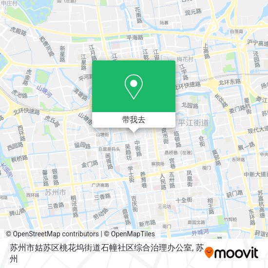 苏州市姑苏区桃花坞街道石幢社区综合治理办公室地图