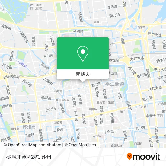 桃坞才苑-42栋地图