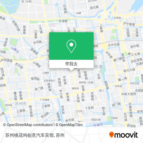 苏州桃花坞创意汽车宾馆地图