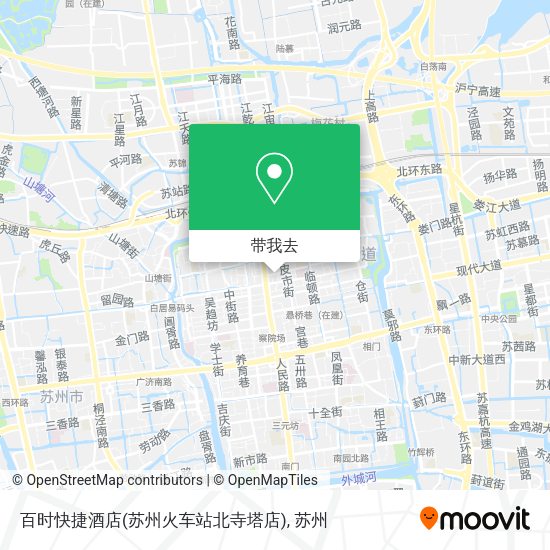 百时快捷酒店(苏州火车站北寺塔店)地图