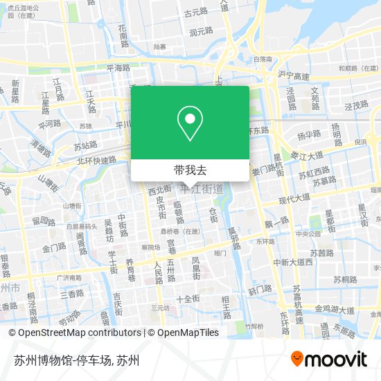 苏州博物馆-停车场地图