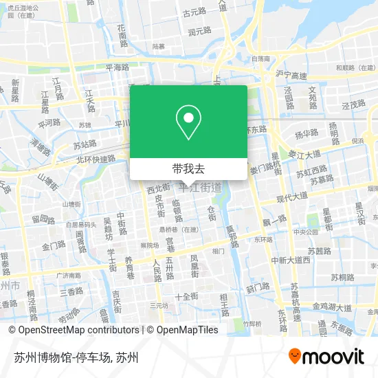 苏州博物馆-停车场地图