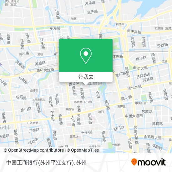 中国工商银行(苏州平江支行)地图