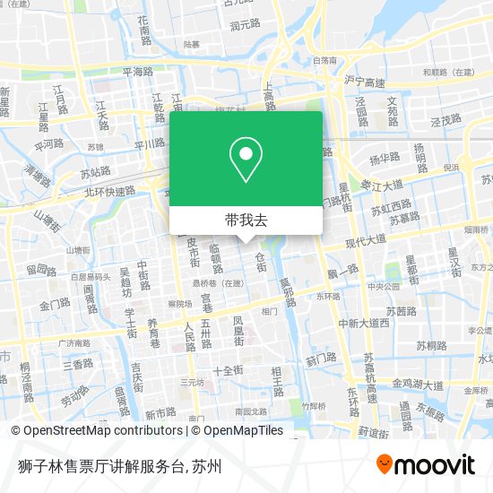狮子林售票厅讲解服务台地图