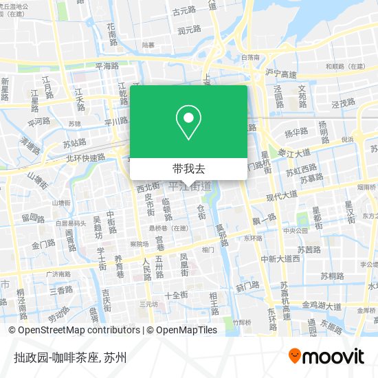 拙政园-咖啡茶座地图