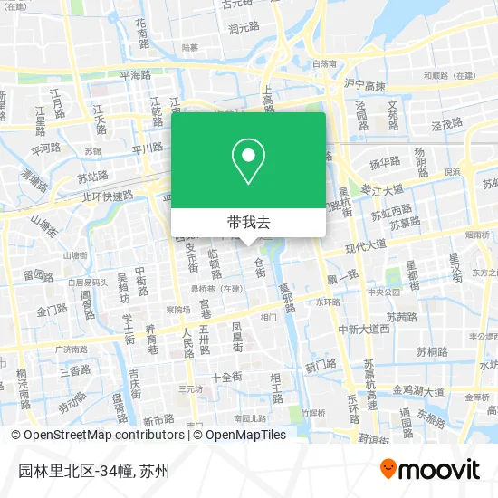 园林里北区-34幢地图