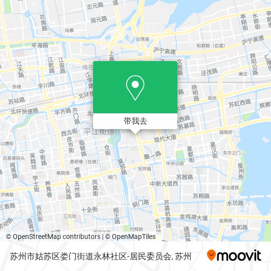苏州市姑苏区娄门街道永林社区-居民委员会地图