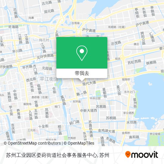 苏州工业园区娄葑街道社会事务服务中心地图