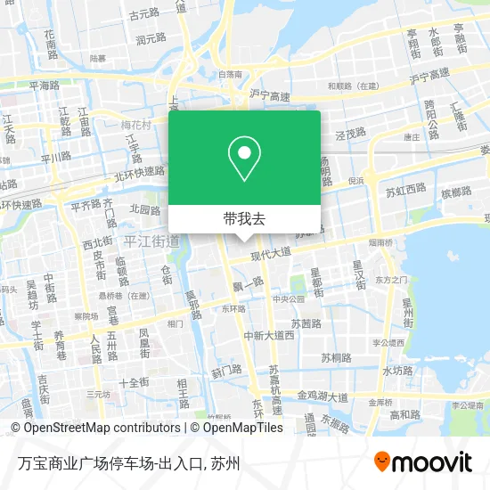 万宝商业广场停车场-出入口地图