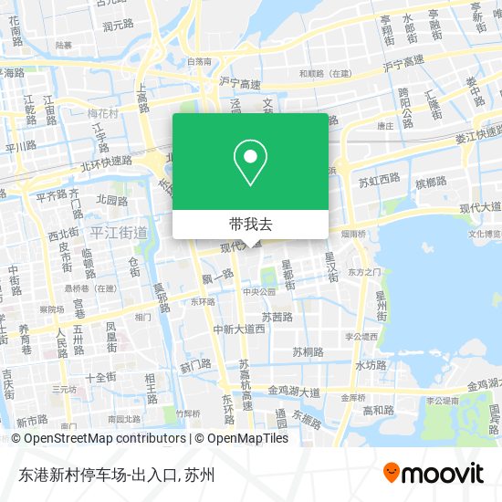 东港新村停车场-出入口地图