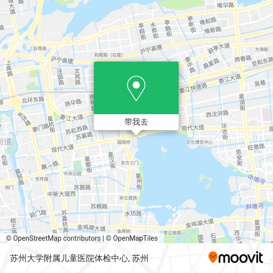 苏州大学附属儿童医院体检中心地图