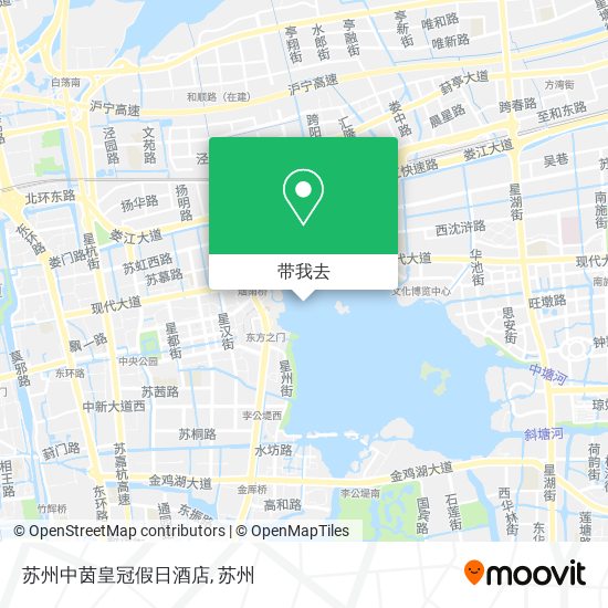 苏州中茵皇冠假日酒店地图