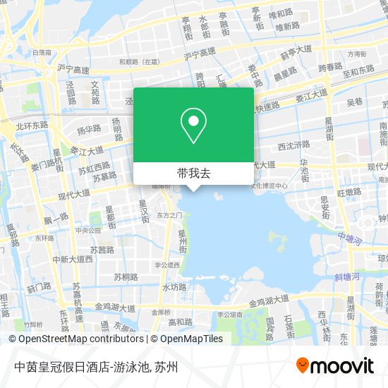 中茵皇冠假日酒店-游泳池地图