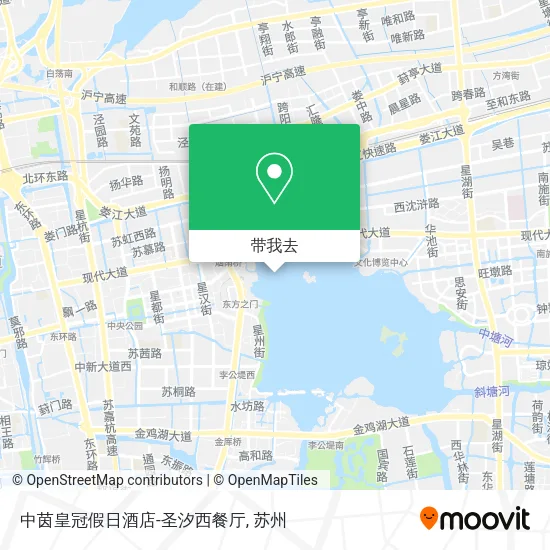 中茵皇冠假日酒店-圣汐西餐厅地图