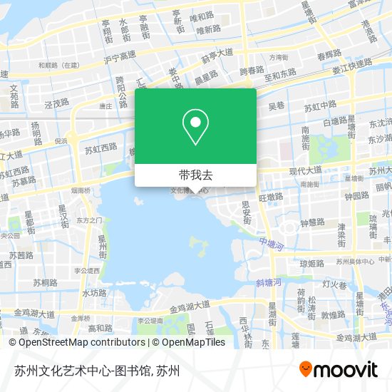 苏州文化艺术中心-图书馆地图