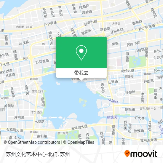 苏州文化艺术中心-北门地图