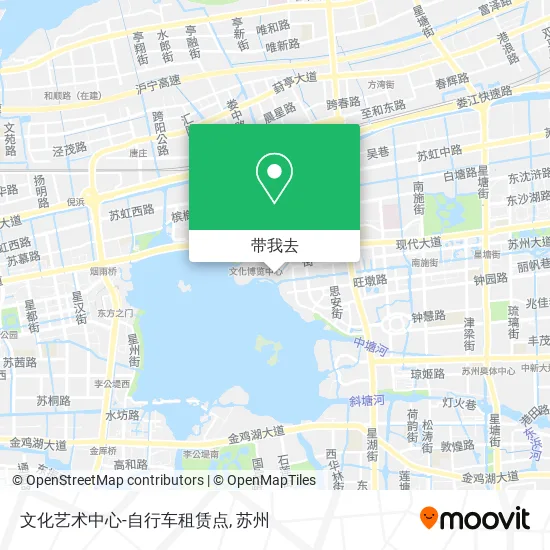 文化艺术中心-自行车租赁点地图