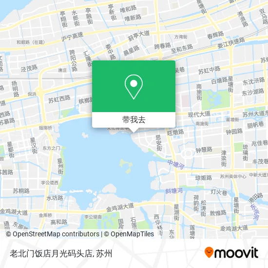 老北门饭店月光码头店地图