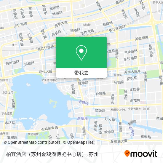 柏宜酒店（苏州金鸡湖博览中心店）地图