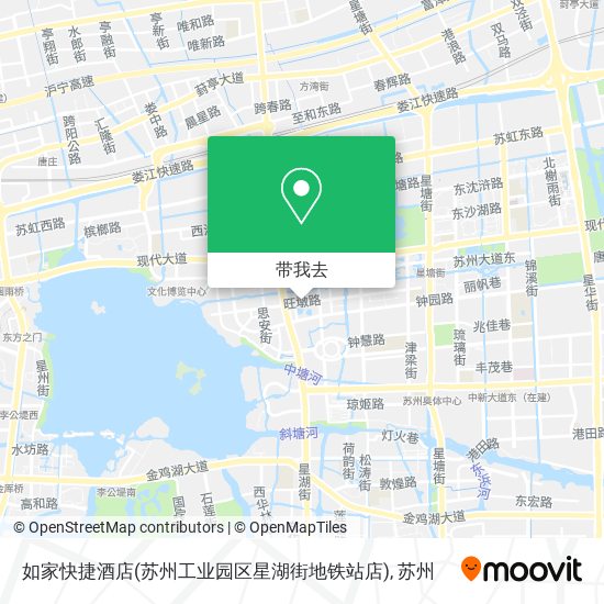 如家快捷酒店(苏州工业园区星湖街地铁站店)地图