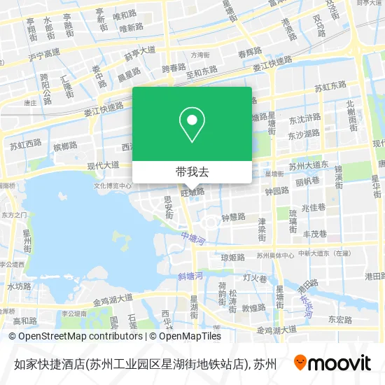 如家快捷酒店(苏州工业园区星湖街地铁站店)地图