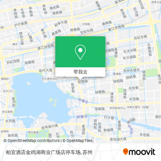 柏宜酒店金鸡湖商业广场店停车场地图