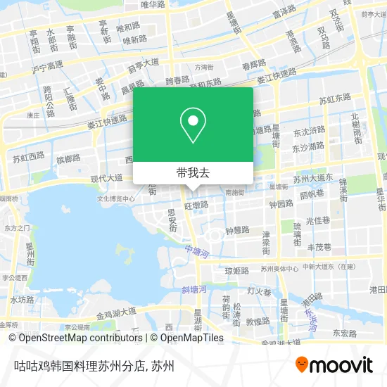 咕咕鸡韩国料理苏州分店地图