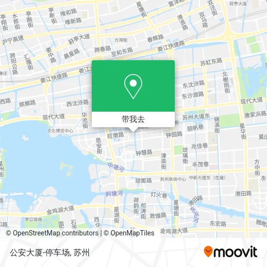 公安大厦-停车场地图