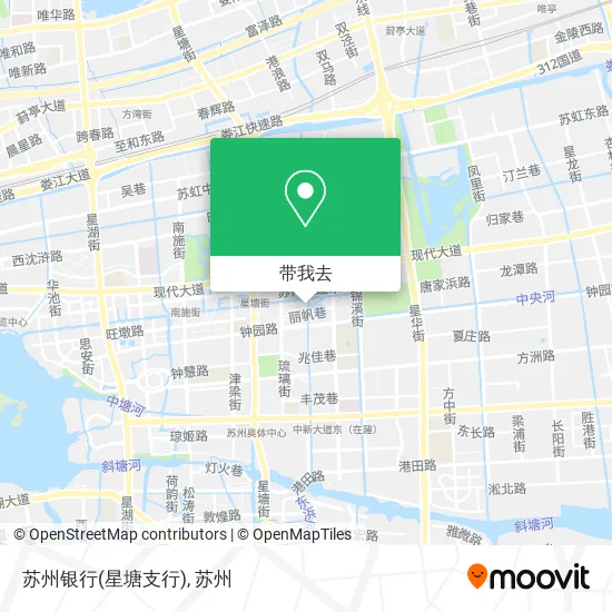 苏州银行(星塘支行)地图