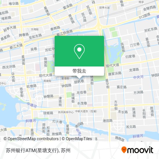 苏州银行ATM(星塘支行)地图