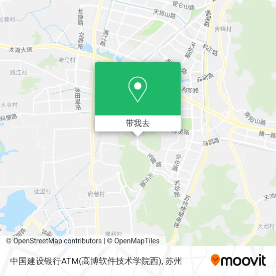 中国建设银行ATM(高博软件技术学院西)地图