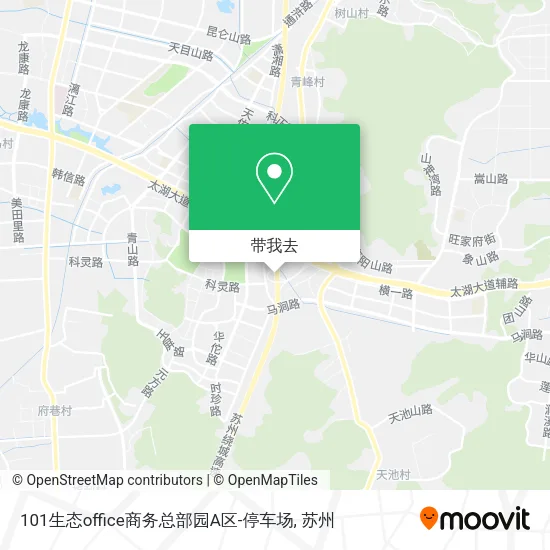 101生态office商务总部园A区-停车场地图