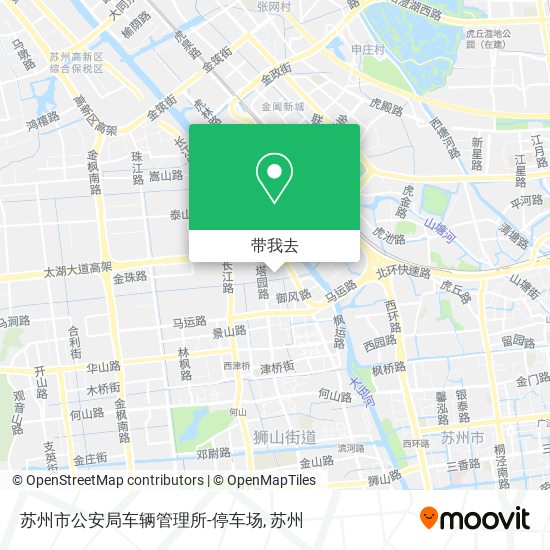 苏州市公安局车辆管理所-停车场地图