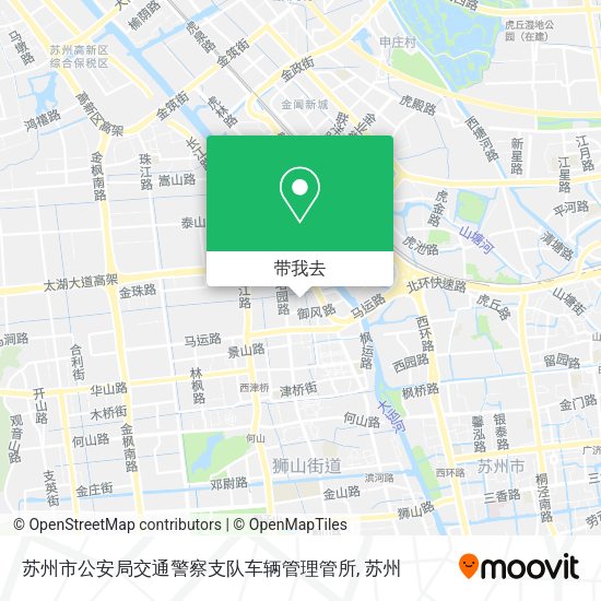 苏州市公安局交通警察支队车辆管理管所地图