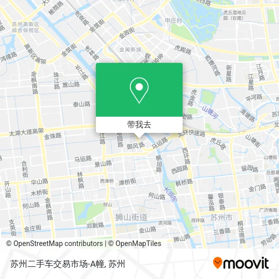 苏州二手车交易市场-A幢地图